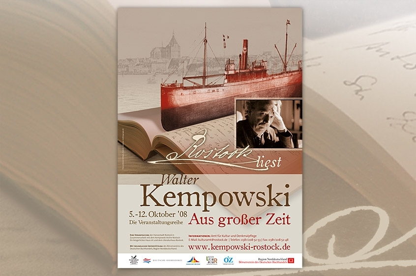 Plakat – Walter Kempowski: »Aus großer Zeit« ...