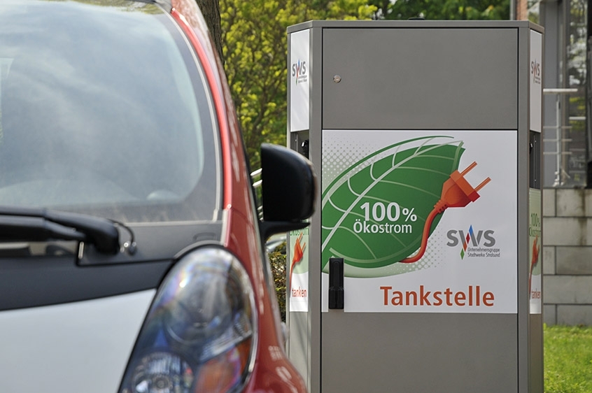 SWS Stromtankstelle auf dem Frankendamm