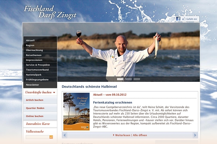 Website Tourismusverband