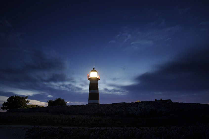 der Leuchtturm auf Närsholmen, Gotland