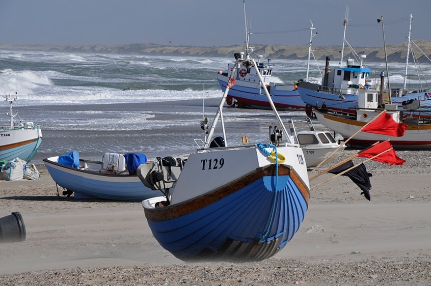 Boote im Sturm