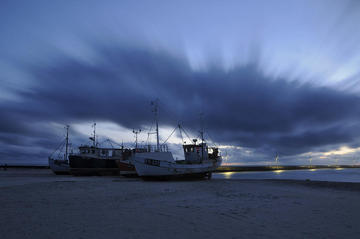 Abend in Løkken, Nord Dänemark