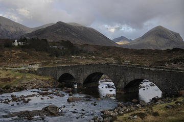 Sligachan und die Black Cuillin Mountains, Skye