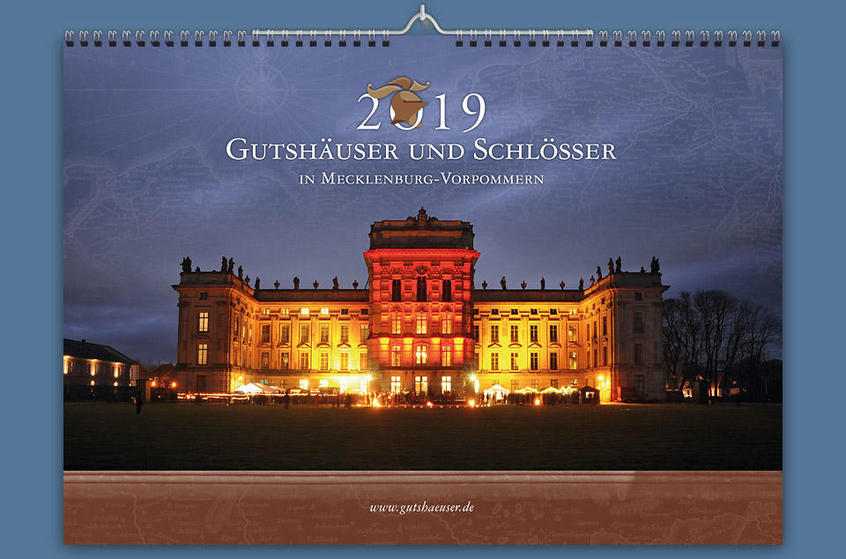 Gutshauskalender 2019, A3, Schloss Ludwigslust