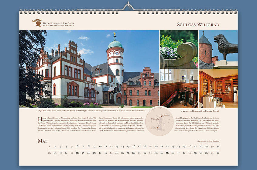 Schloss Wiligrad im Mai