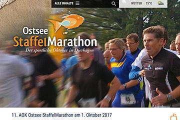 Ostsee Staffelmarathon; Website 2017