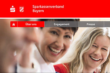 Webdesign für den Sparkassenverband Bayern