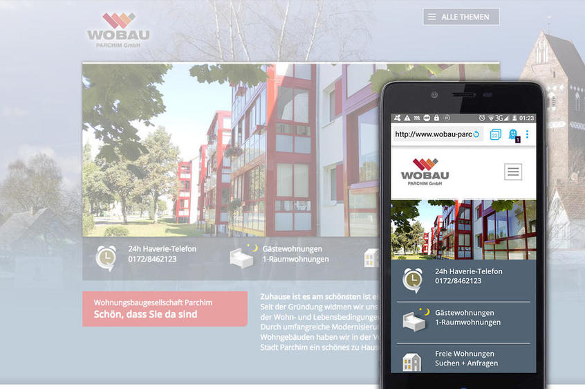 WOBAU responsive Website